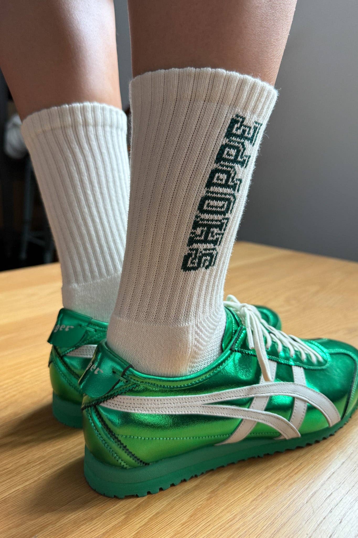 Preppy Socks: Canvas / Green