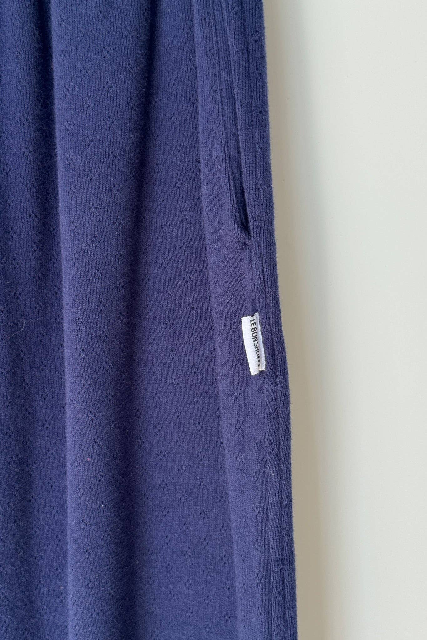 Pointelle Serene Jogger - Navy