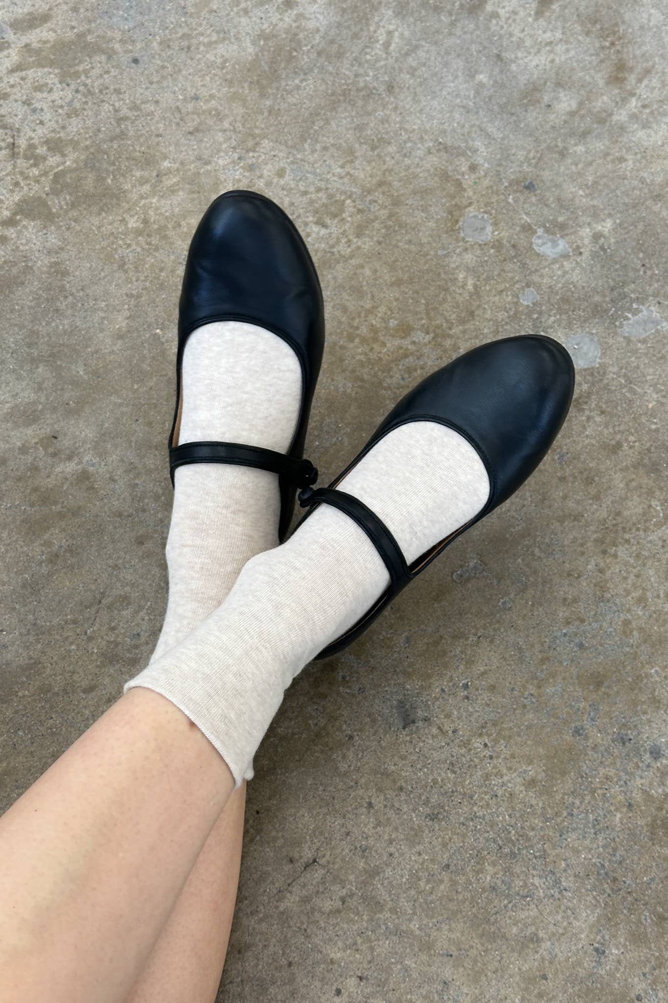 Sneaker Socks: Ht. Grey