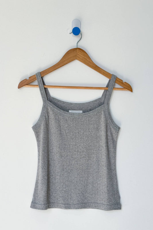 Pointelle Eve Cami - Melange Grey