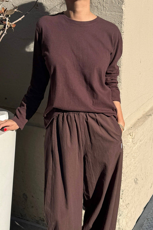 Foundation Long Sleeve Tee - Dark Cacao