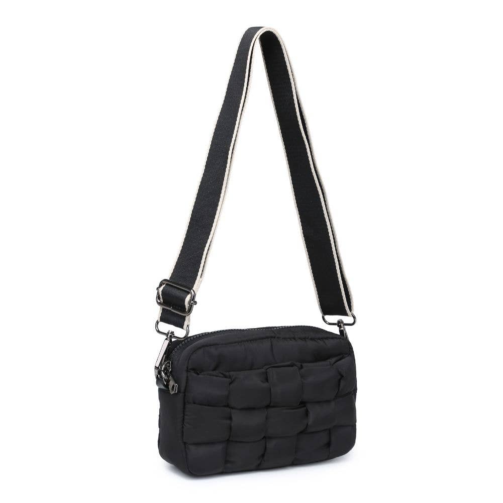 Inspiration - Woven Nylon Crossbody: Black