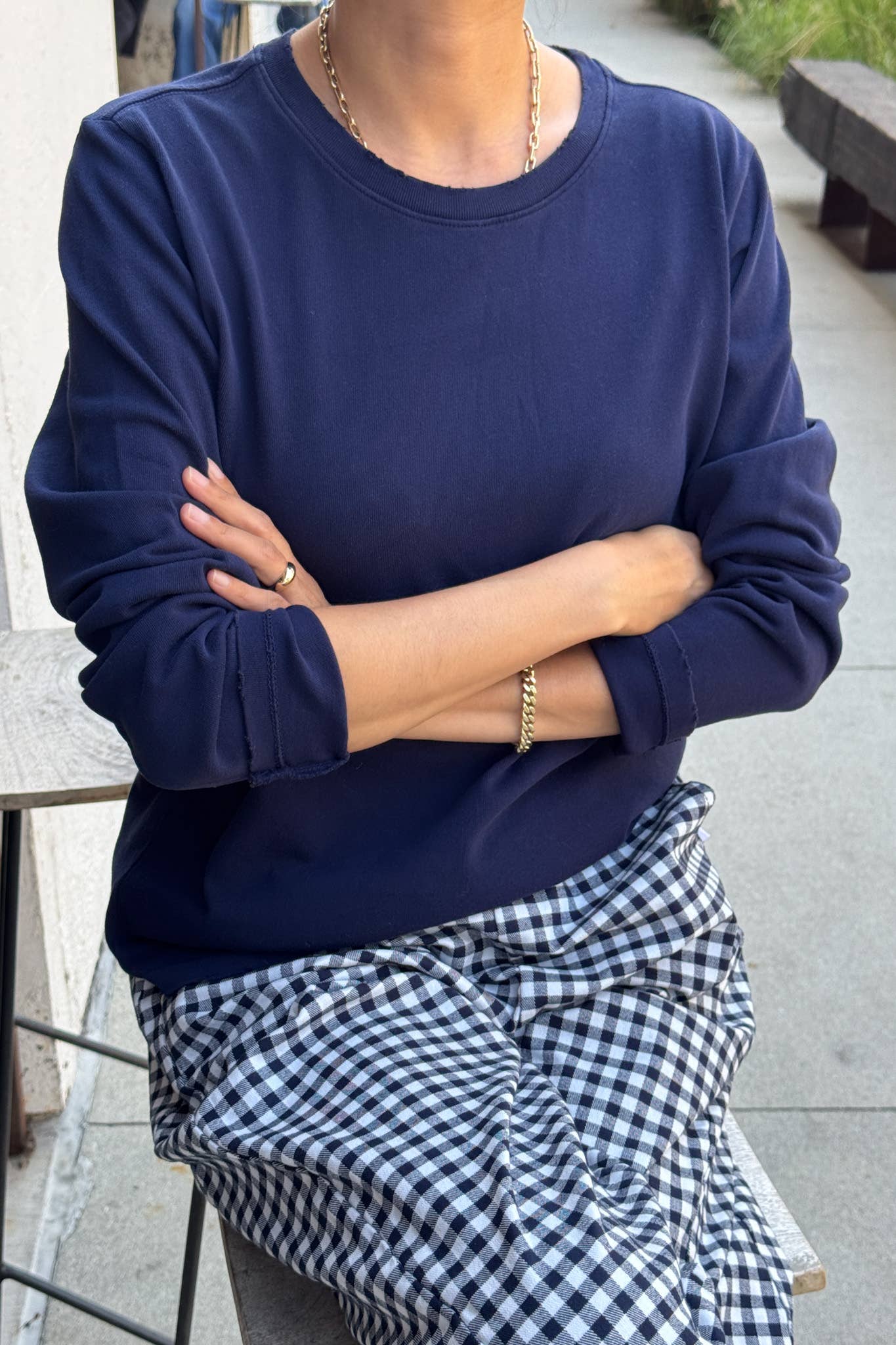 Everyday Long Sleeve Tee: Navy