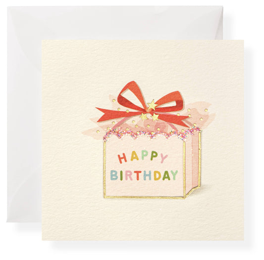 Birthday Present Individual Gift Card with Envelope