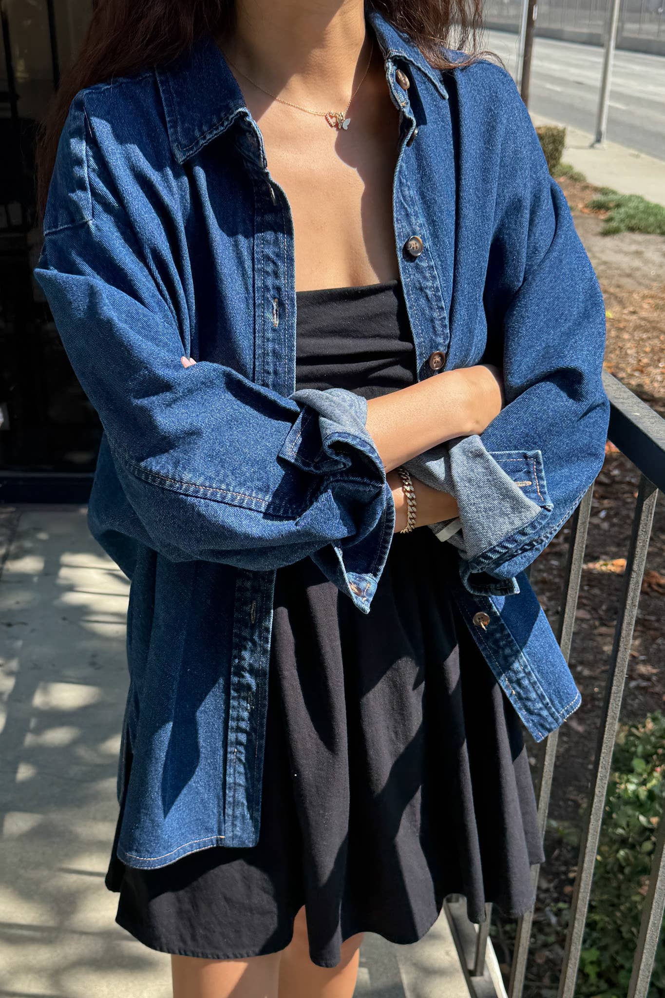 Owen Heavy Denim Shirt - Dark Denim