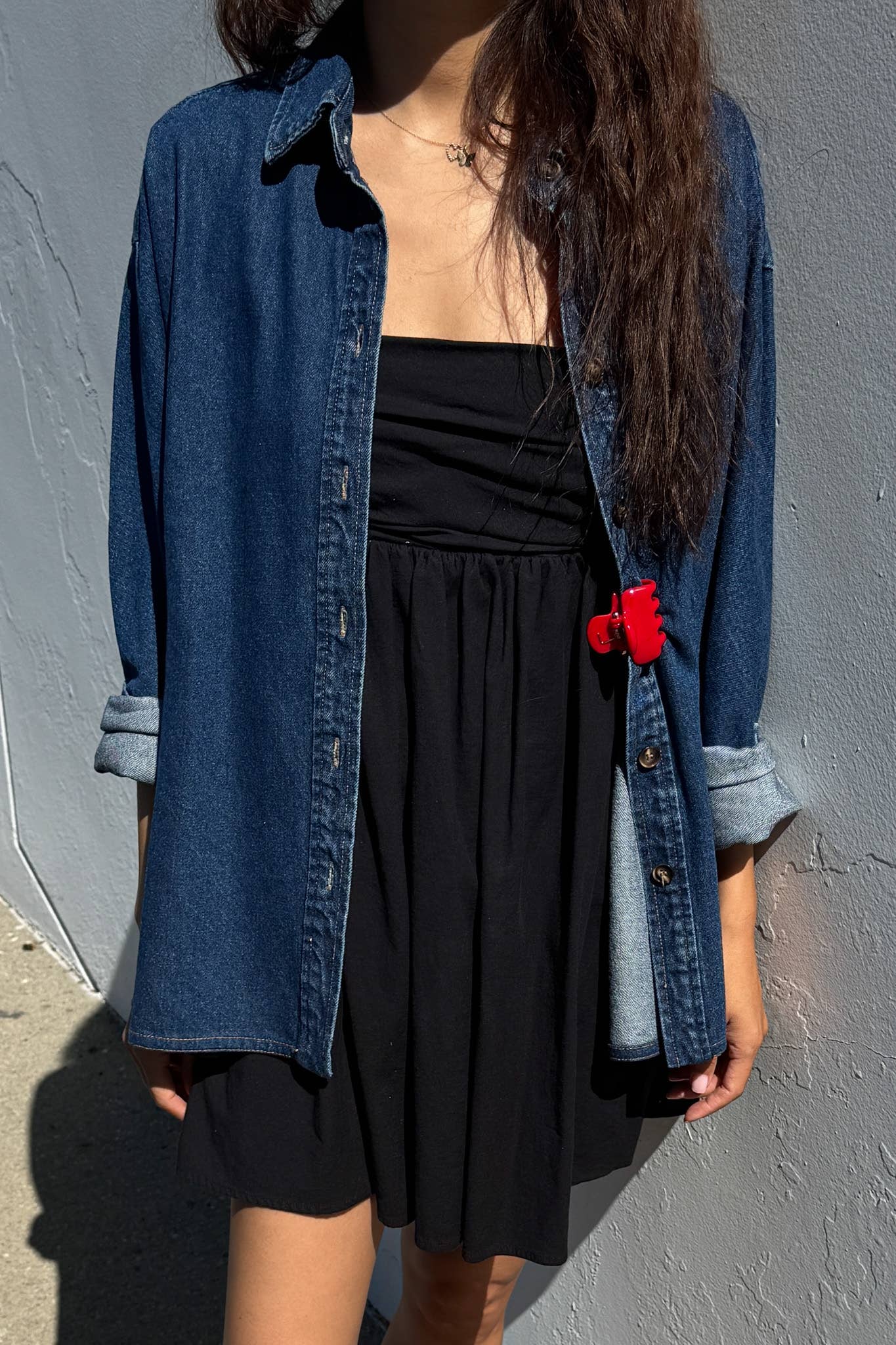 Owen Heavy Denim Shirt - Dark Denim