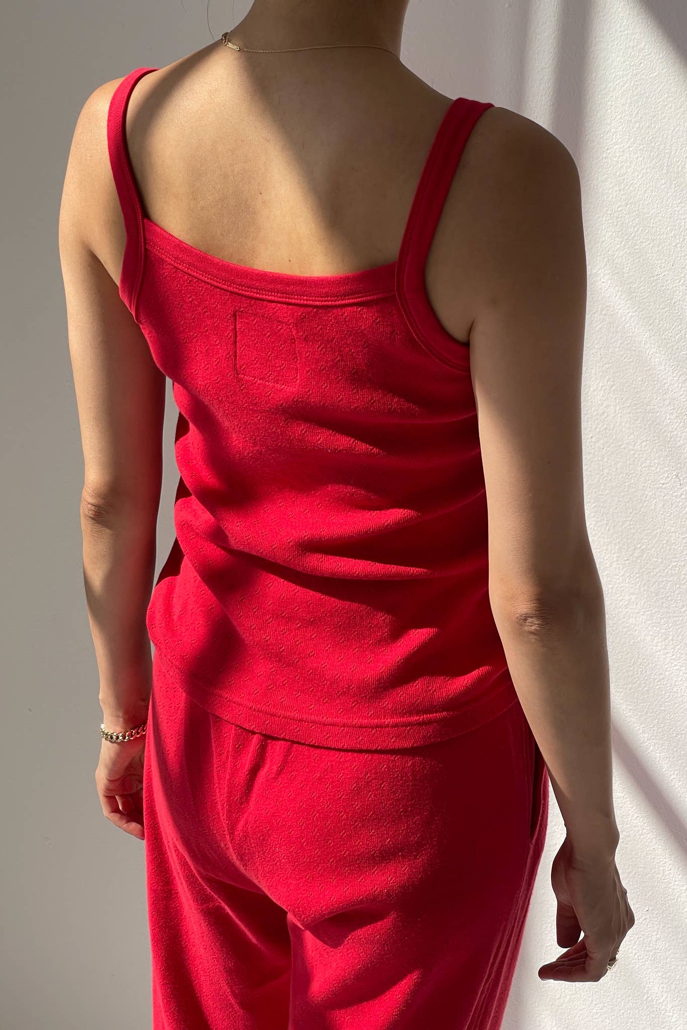 Pointelle Eve Cami - Red Apple