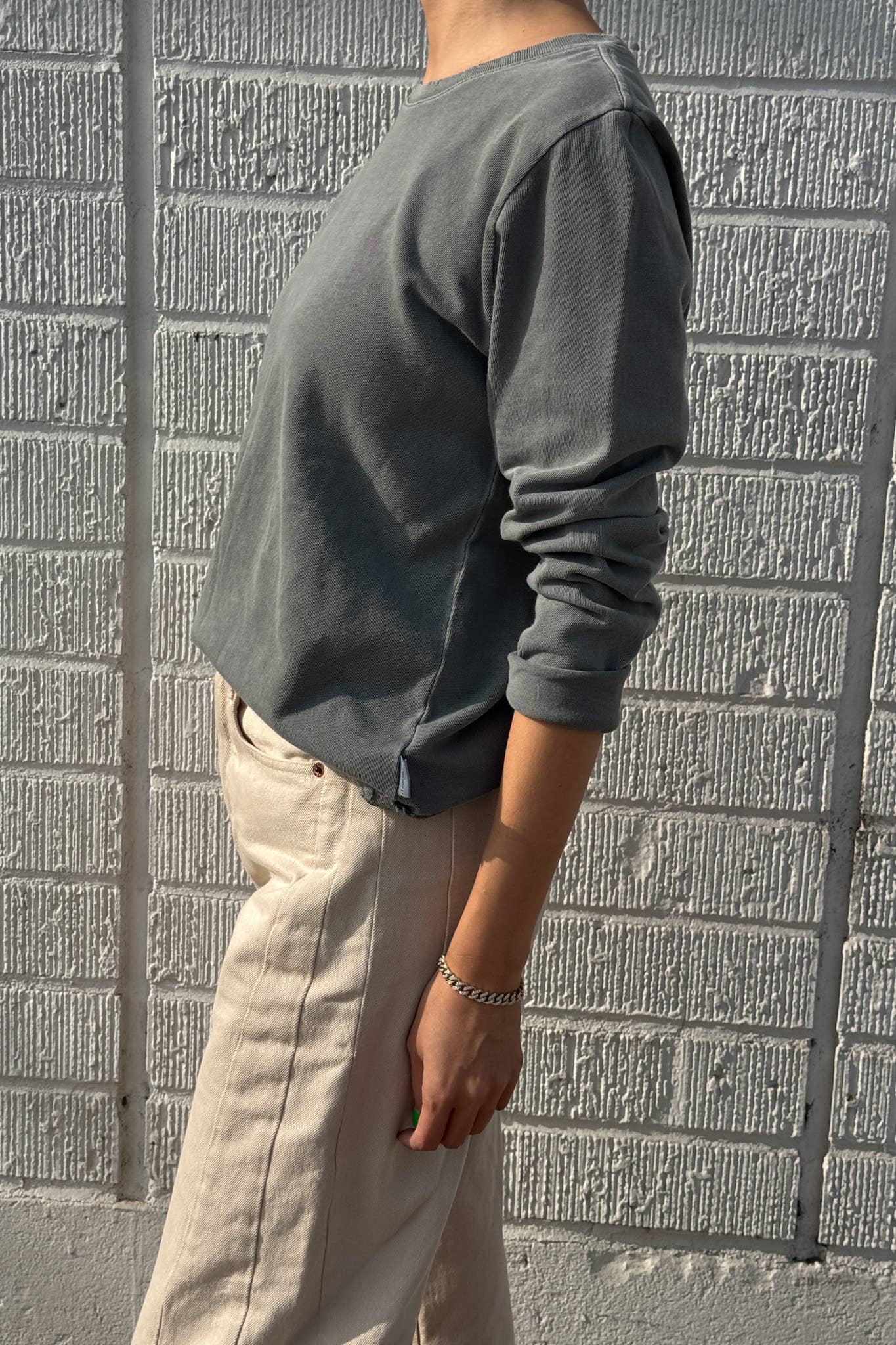 Everyday Long Sleeve Tee: Slate