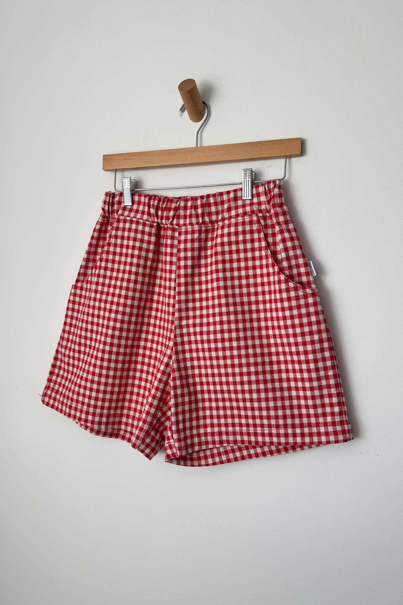 City Shorts - Red Gingham
