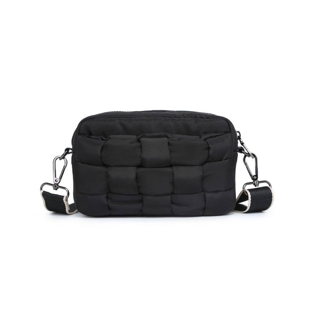 Inspiration - Woven Nylon Crossbody: Black