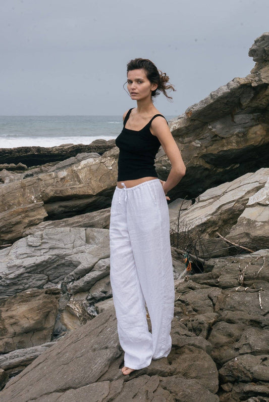 Square Organic Tank - Black