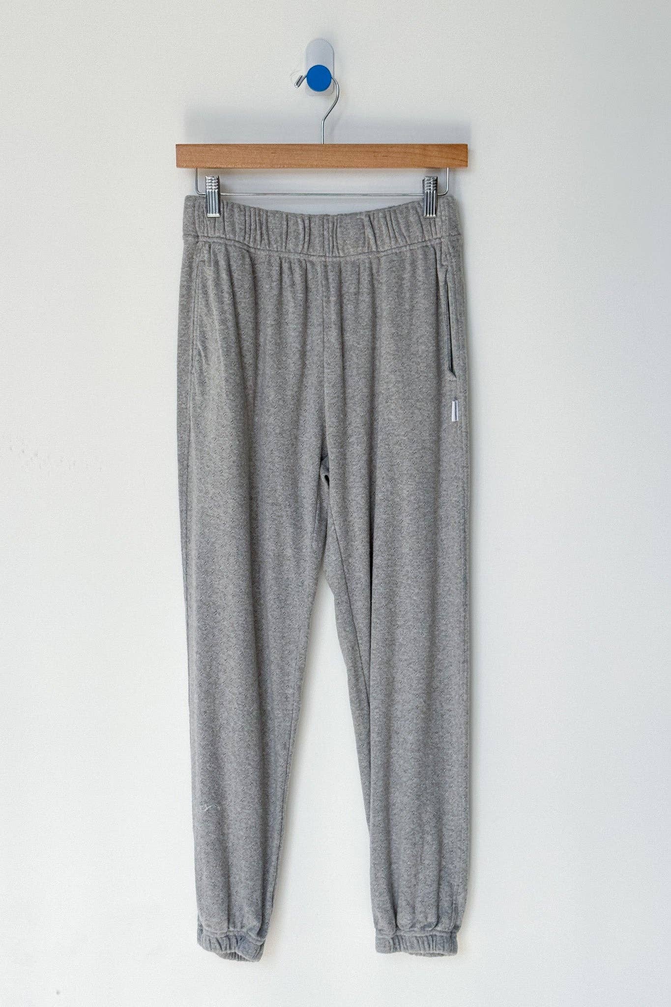 Pointelle Serene Jogger: Melange Grey
