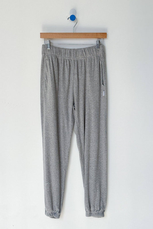 Pointelle Serene Jogger: Melange Grey