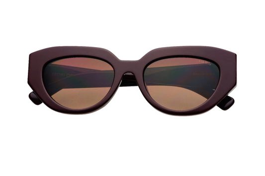 Frankie Acetate Cat Eye Sunglasses - Chocolate
