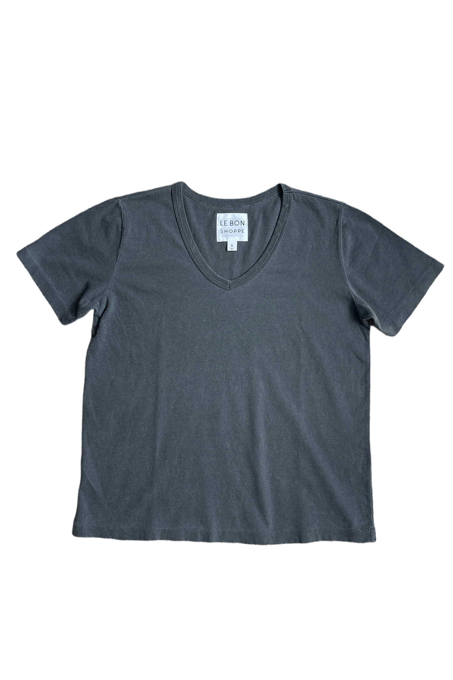 Organic Cotton La Vie Tee: Vintage Black