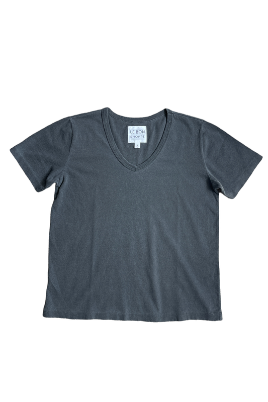 Organic Cotton La Vie Tee: Vintage Black