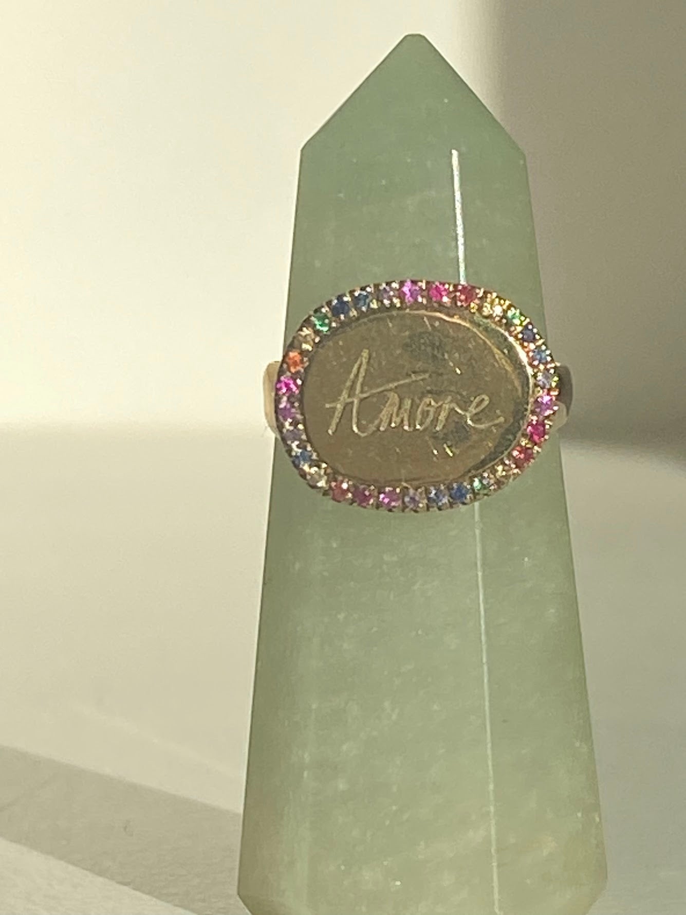 Solid Gold 9K Amore Ring