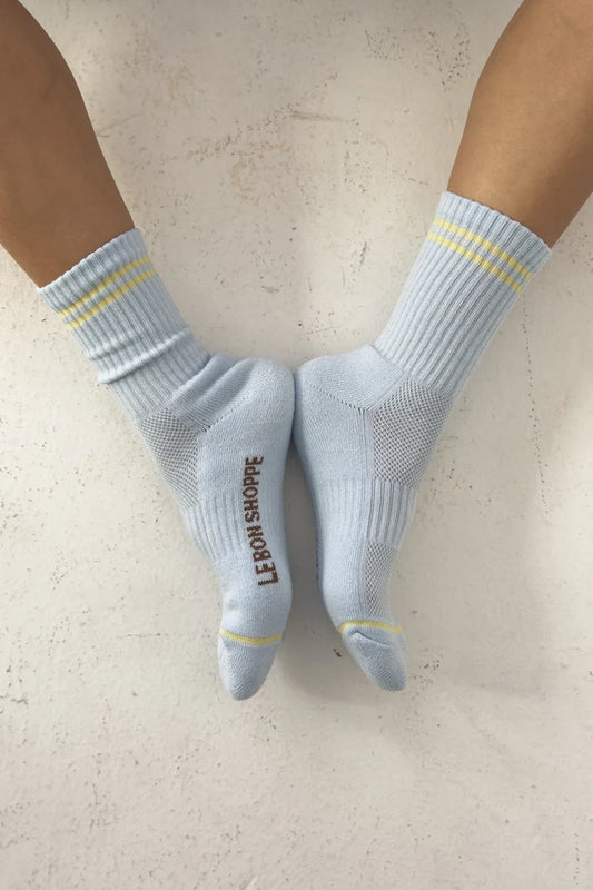 Boyfriend Socks - Pastel Sky
