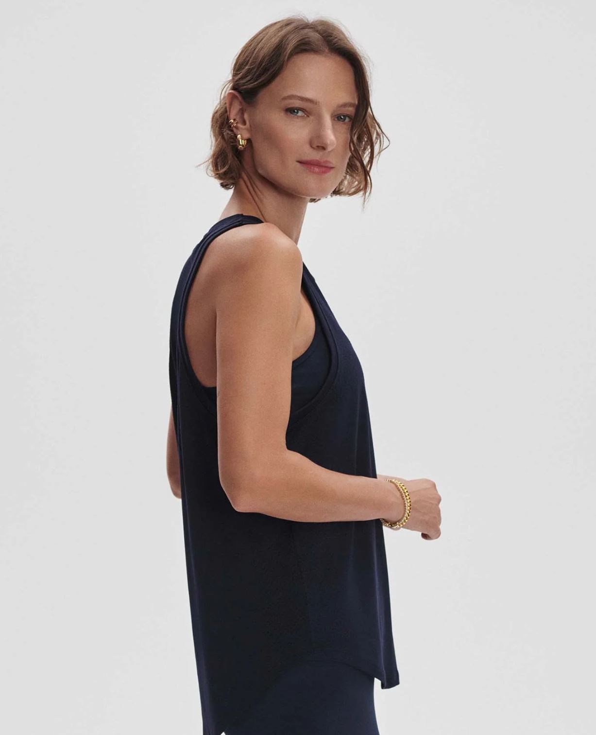 Dacey Longline Tank - Navy