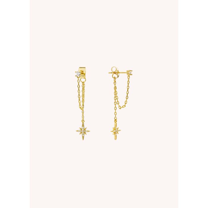 Diwali Rock Earrings - Gold-Plated