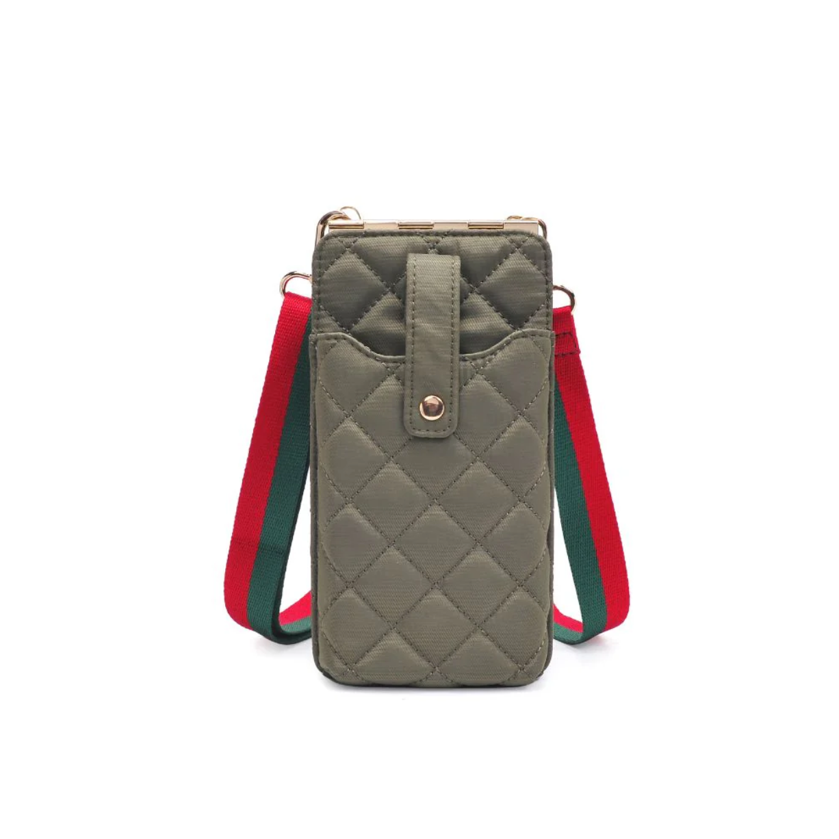 Duality - Quilted Mobile Phone Crossbody - Sage