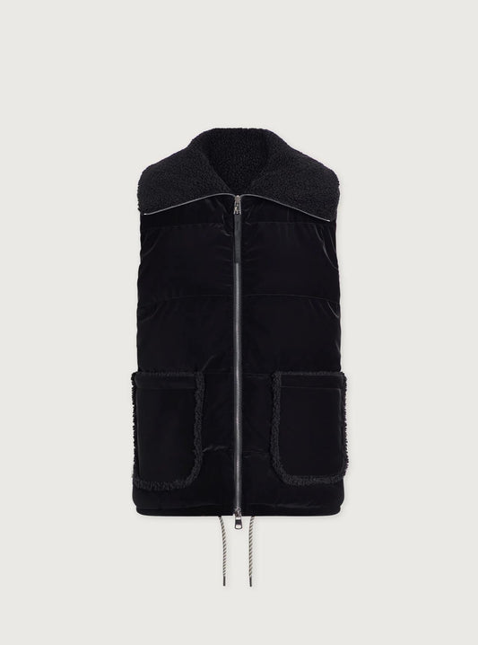 Evie Puffer Gilet - Black