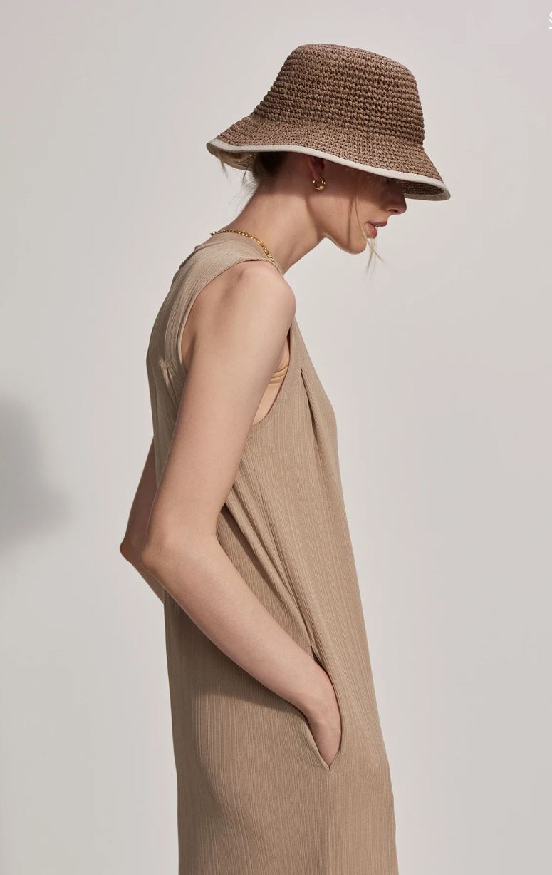 Kayla Midi Dress - Simply Taupe