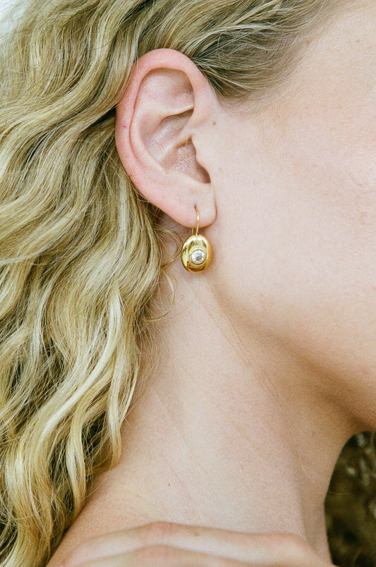Heritage Drop Earrings - Gold/Clear
