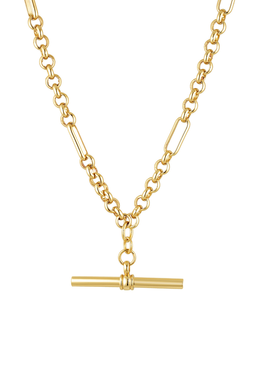 Heritage T-Bar Necklace - Gold