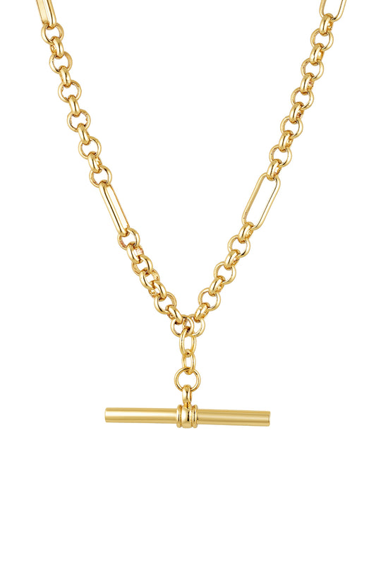 Heritage T-Bar Necklace - Gold
