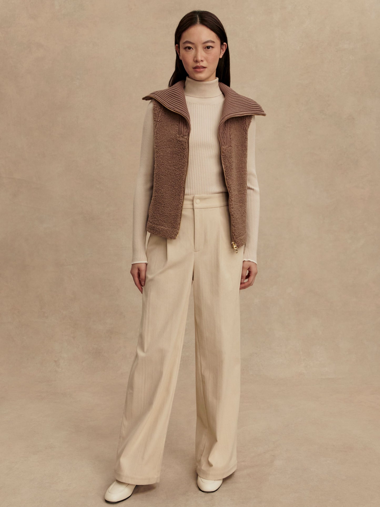 Aspen Gilet - Ash Taupe