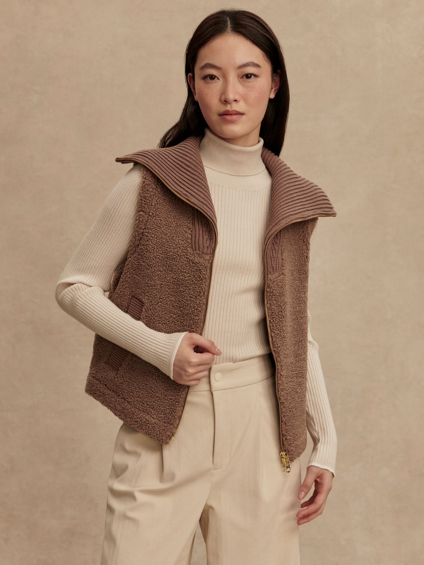 Aspen Gilet - Ash Taupe