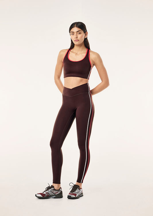 Stellar Sports Bra - Dark Plum/Strawberry