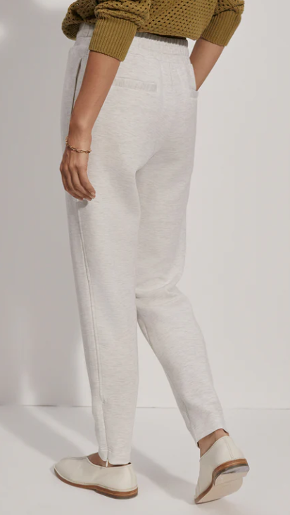 The Slim Zip Hem Pant 26- Ivory Marl