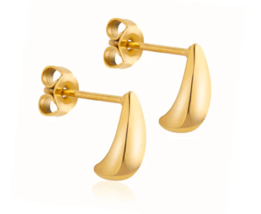 Swift Stud Earrings - Gold