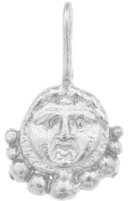 Gorgoneion Protection Pendant - Sterling Silver