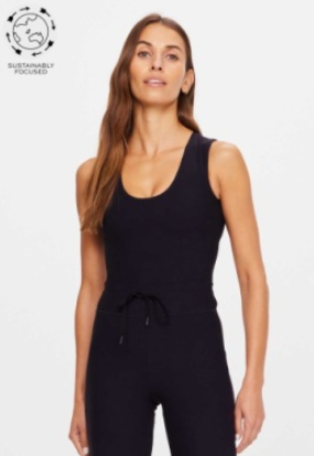 Onyx Kori Crop Tank - Black