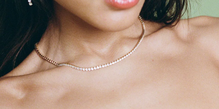 Baby Celestial Necklace - Gold/Clear