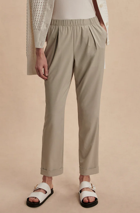 Alana Slim Tapered Cuff Pant 29" - Sage Grey