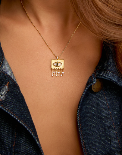 Eye - I Love You - Necklace - Gold Plated