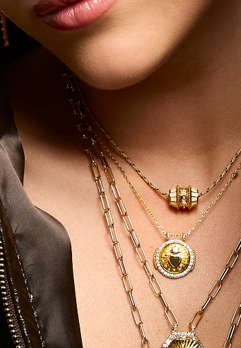 Labradorite Heart Boho - Gold Plated