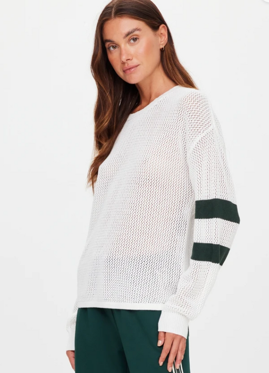 Fenway Sebastien Knit Crew - Cream (Green Detail)