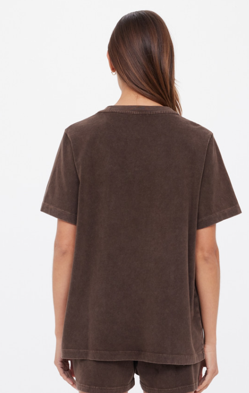 Soho Eva Crew Neck Tee - Cocoa