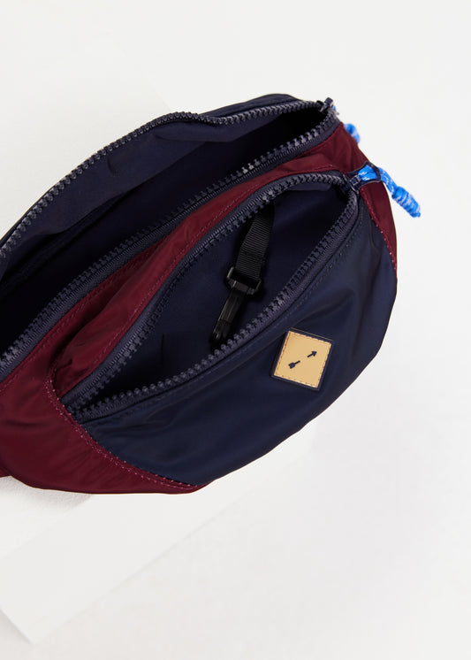 Trail Colour Block Bumbag - Bordeaux