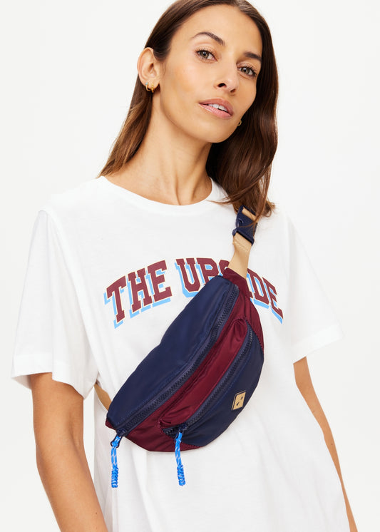 Trail Colour Block Bumbag - Bordeaux