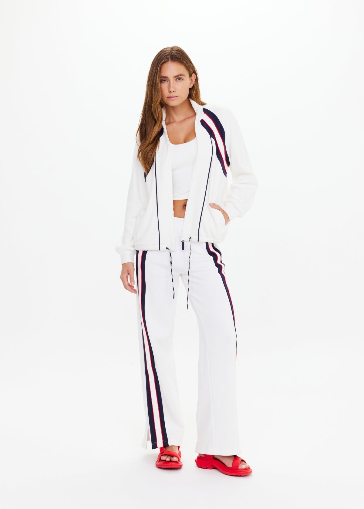Pacific Morgan Zip Up Jacket - White