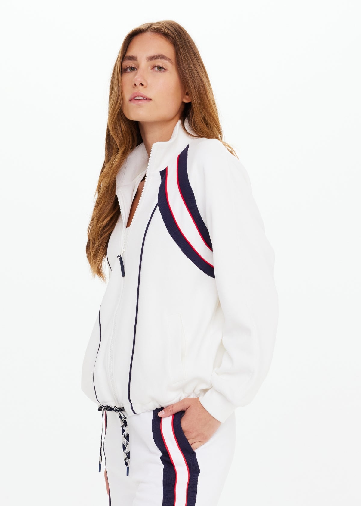 Pacific Morgan Zip Up Jacket - White