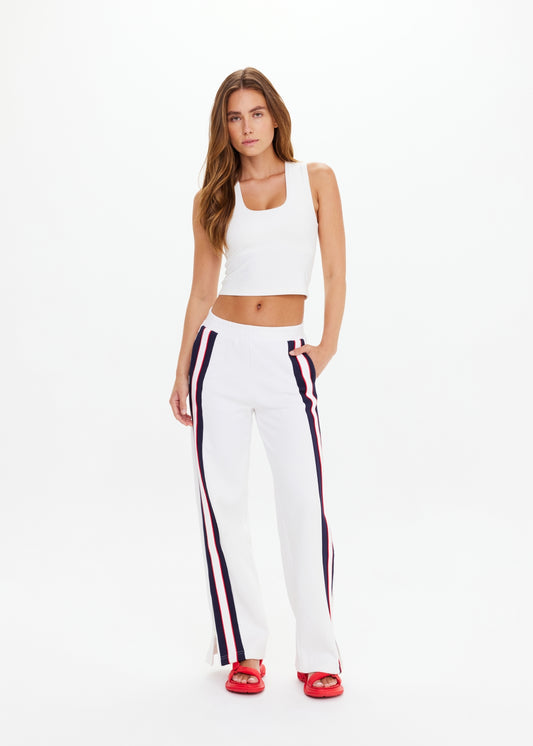 Pacific Wide Leg Cody Pant - White