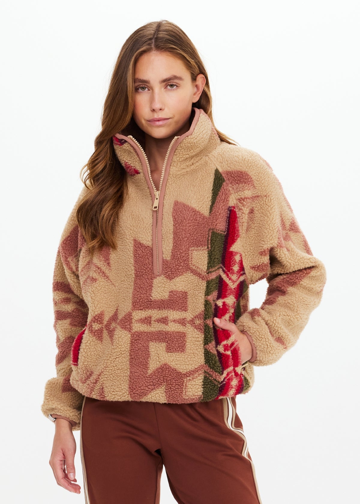 Totem Harlow Fleece Pullover - Rosewater