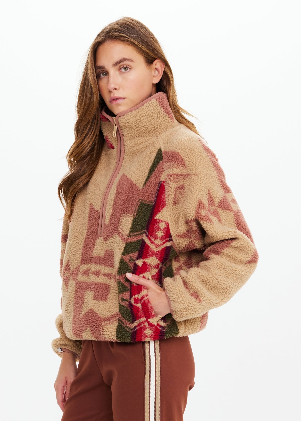 Totem Harlow Fleece Pullover - Rosewater